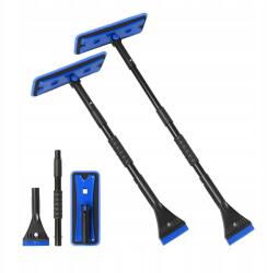  3 az 1-ben Hóeltakarító Jégkaparó és Kefe 360°-ban Forgatható Teleszkópos Kék