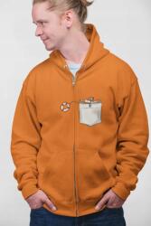  D&b Unisex Hoodie ZIPPO00031 Swimming Narancssárga-Méret 2XL