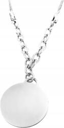 Lovrin 925-ös ezüst nyaklánc sima, kerek, kövek nélküli medállal ezüst ajándék