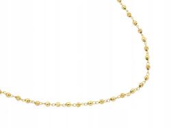 Lovrin Ezüst nyaklánc 925 aranyozott golyókkal r42 modern minta ajándékba (Lovrin)