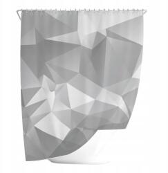  Zuhanyfüggöny Fémkarikákkal Vízálló Szürke 180 x 180 cm (B0CHY8Q36P)