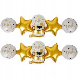  Léggömb lánc csillag arany girland léggömbök Party levegő