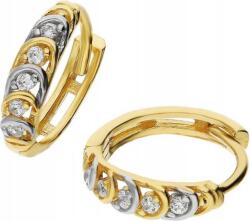 Lovrin Arany fülbevaló 585 fehérarany díszítéssel, női modell ajándékba (Lovrin 58816)