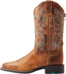 ARIAT Női hátsó cipzáros western csizma Ariat Round Up barna|bézs - decathlon - 75 590 Ft