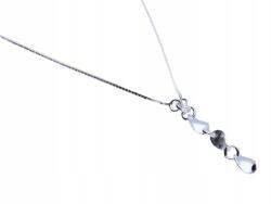 Lovrin 925-ös ezüst női nyaklánc, nyakkendő stílusú, medálokkal, ajándékba (Lovrin 64883)