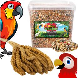  Papagájeledel 10L 1kg fehér szenegáli köles hullámos és nimfa papagájoknak