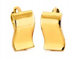 Lovrin Arany Fülbevaló 585 14k Sima Fényes Lemezkék 1.75g angol kapcsos