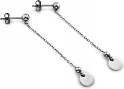 Lovrin Ezüst fülbevaló 925 láncocskák gömbökkel 1, 26g egyedi design ajándékba (Lovrin 55829)
