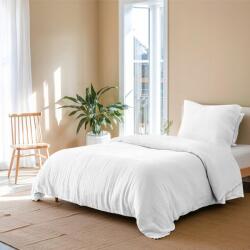  Muszlin Pamut Ágyneműhuzat Garnitúra 135 x 200 cm Párna 80 x 80 cm Fehér (B0D8HWFCQ9)