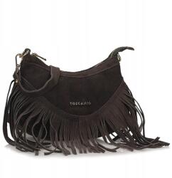 Toscanio barna valódi bőr postás táska oldaltáska (G105)