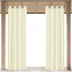 NOW-ART Vízálló kültéri függöny 155x260 cm, sok méretben, karikás rögzítéssel (ZASŁONA WODOODPORNA OGRODOWA 260 NA KÓŁKACH)