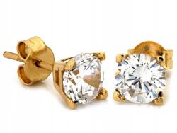 Lovrin Arany fülbevaló 585 14k cirkónia kövekkel, stekkeres, 1.73g, női, ajándékba