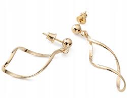 Giorre Csavarozott fülbevaló golyóval, 925 ezüst, arany bevonattal (5905804386532)