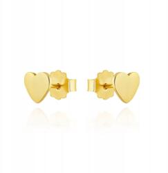 Lovrin Arany fülbevaló 585 finom, teli szívecskék, fényes szívek stekkeres (Lovrin)