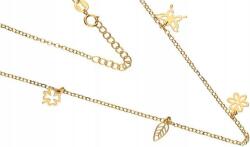 Lovrin Ezüstözött, 925-ös ezüst nyaklánc áttört mintával és divatos medálokkal (Lovrin 52009)