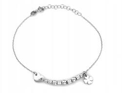 Lovrin Ezüst láncos karkötő díszekkel 925 1.77g nőknek, állítható (62741496)
