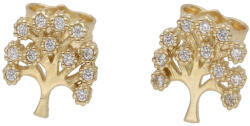 Lovrin Arany fülbevaló 585 Fa Cirkónia Kövekkel 1, 36g divatos minta neki ajándékba (Lovrin 69524)