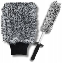  Kefe kesztyű szett 2 db multifunkcionális puha mikroszálas felnitisztító (Szczotka rękawica wielofunkcyjna miękka felgi)