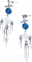 Lovrin Ezüst fülbevaló 925 kék golyókkal 5, 00 mm időtálló ajándék (Lovrin 47286)