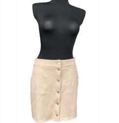 NA-KD Bézs Midi Szoknya Kényelmes, Stílusos, Elegáns 38-as Méret (UB000461)