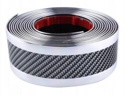 Univerzális lökhárító toldat 5cm 1m, fehér karbon tuninghoz