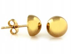 Lovrin Arany fülbevaló 585 14kt fényes félgömbök stekkeres elegáns ajándék (Lovrin)