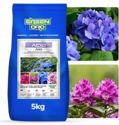 Green Oro Őszi műtrágya hortenziákhoz, rododendronokhoz, magnóliákhoz, Nitrogénmentes 5kg Acid Aki (Nawóz Jesienny do Hortensji Rododendronów)