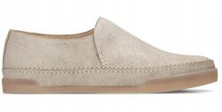 Clarks Hidi Hope női mokaszin, fehér bőr, belebújós, 41-es méret (261309774)