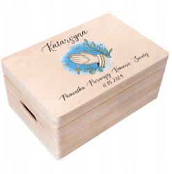 Creative Deco Ajándék szentáldozásra ajándék doboz gravírozott boríték nyomtatás 30x20 (JANCDSD130CUSTOMCOMUNIONPRAYFBM)