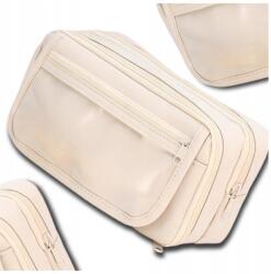  Kétrekeszes, kihajtható tolltartó tubus, nagy kapacitású, többfunkciós iskolai tok (PIÓRNIK SZKOLNY BEŻOWY SASZETKA ROZKŁADANY)