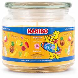 HARIBO illatgyertya Tropical Fun üvegben 300 g egzotikus gyümölcsök (4262399024340)