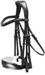 Schockemöhle Milan anatómiai lovagló zablája nagyló fehér|fekete