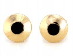 Lovrin Arany fülbevaló 585 fekete kővel, arany foglalatban, stekkeres (tűzős) kivitel, 1.07g (Lovrin)