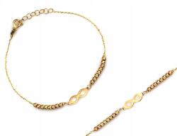 Lovrin 585 arany karkötő lánc, csillogó gyöngyök és a végtelenség (59311710)