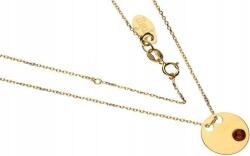 Lovrin Ezüstözött, aranyozott 925-ös nyaklánc borostyánnal, finom ajándék (Lovrin 53566)