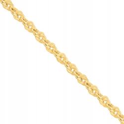 Lovrin Arany karkötő, fényes sodrott minta, 585-ös, látványos fonat, 2.20g, R19, elegáns (61112324)