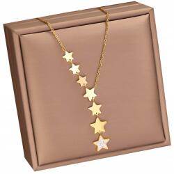  18K arannyal futtatott női nyaklánc sebészeti acélból, ajándékba (ZŁOTY Naszyjnik Kolia Celebrytka)