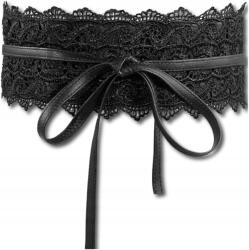 EdiBazzar Öv csipke csomózott Női fekete öv punk fűző pulóver ruha (5905204481462)