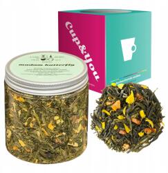 Cup&You Madam Butterfly zöld tea őszibarack napraforgó virág prémium 100g (herbata liściasta sypana mieszanka napar susz)