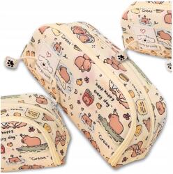  Iskolai Tolltartó, Kihajtható, Nagy Méretű, Kétrekeszes, Hódpatkányos, Tágas (Saszetka Piórnik Szkolny Dwukomorowy Duży)