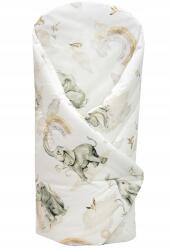 Ankras Bébi Takaró 80x80 Merevített (Rożek 80/80-kokos SŁONIE W TĘCZY BEŻOWY)