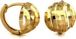 Lovrin Arany fülbevaló 375 fantázia fényes gömbök 9k női golyók elegáns