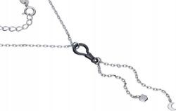 Lovrin 925-ös ezüst nyaklánc hold kerámia medállal 2, 09g ajándéknak is kiváló (Lovrin 51165)