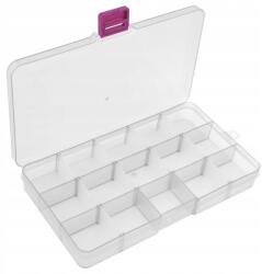 15 Rekeszes Hordozható Átlátszó Tárolódoboz Háztartási/Napi Használatra/Ékszerekhez (EPC_HSO_10G+Color-Transparent)