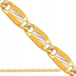 Lovrin Arany karkötő 585, kétféle arany szín, csigavonalas, gyémántcsiszolású, 1.80g, ajándékba (61117764)