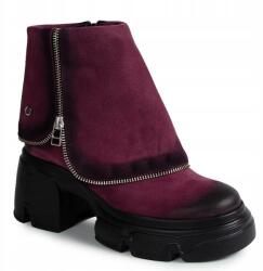 Maciejka 07145-23/00-8 Bordó-fekete Bőr Bakancs 38-AS (07145-23/00-8 Bordo)