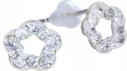 Lovrin Ezüst fülbevaló 925 virág kristályokkal 1, 50g egyedi design ajándékba (Lovrin 47811)