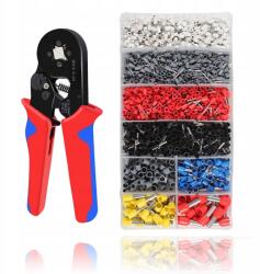 HSC8 6-4A 23-7AWG/0.25-10mm2 Krimpelő Fogó Készlet 1800DB Csatlakozóval (ZSYS)