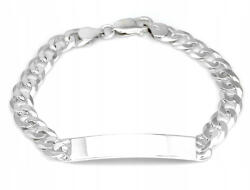Lovrin Ezüst férfi karkötő 925-ös, lemezes páncél szövésű, ajándékba (Lovrin)