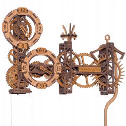 Wooden City Fa Steampunk Óra 3D Puzzle Mechanikus Modell Wooden. City (WR363)